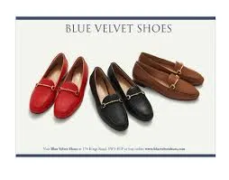 Blue Velvet Shoes